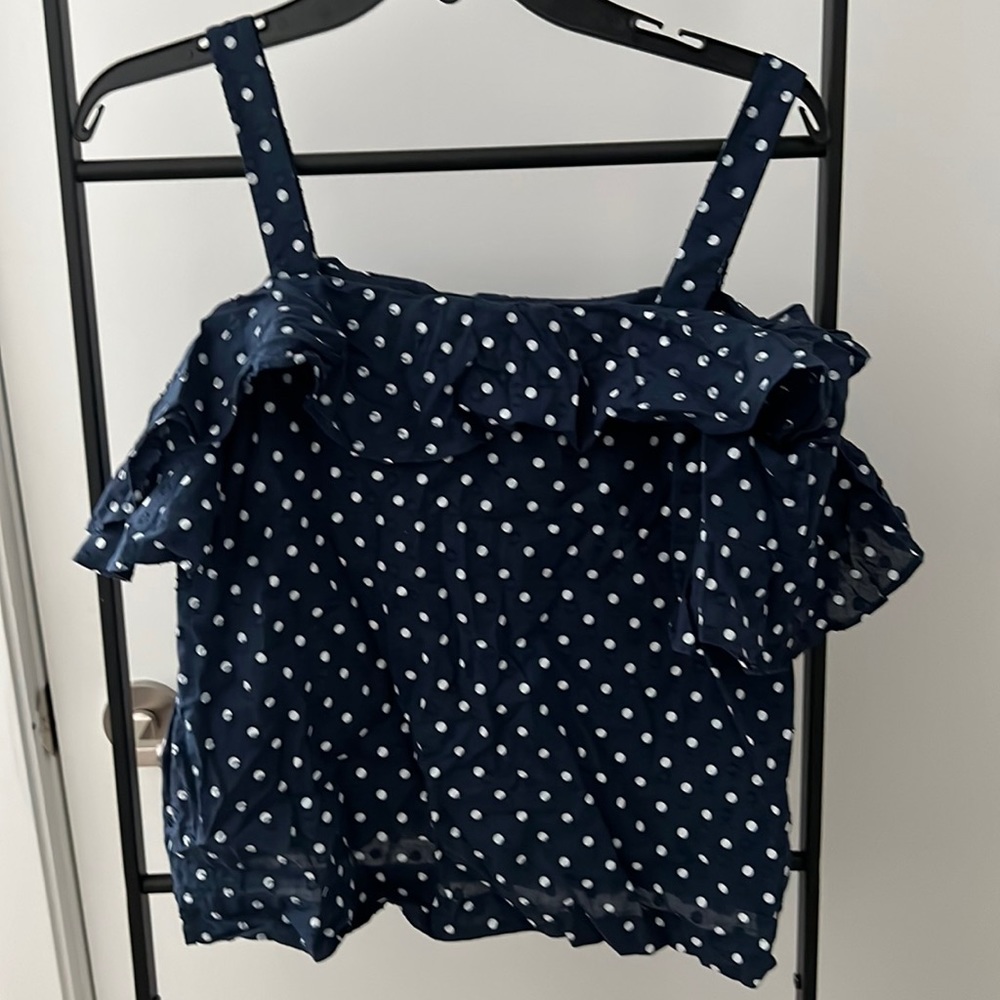 J. Crew petite cold shoulder top